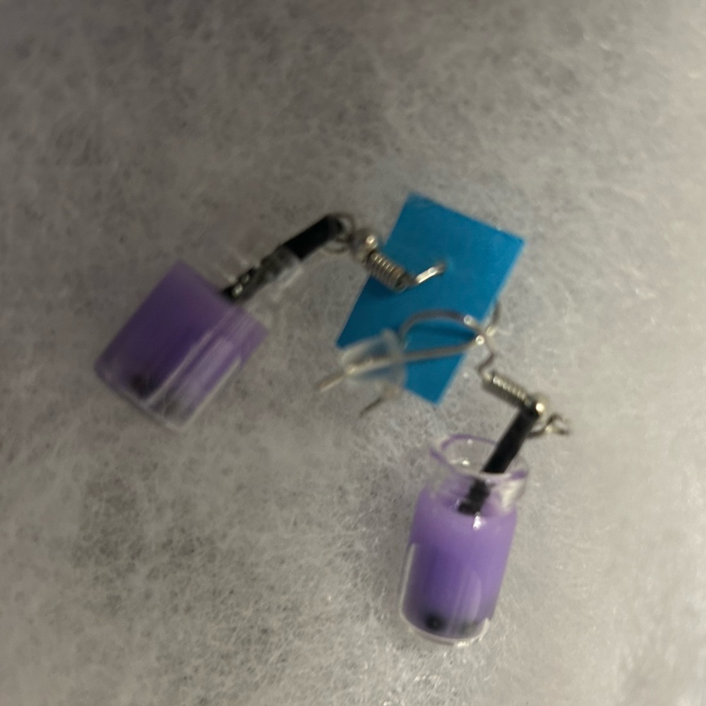 Gorgeous NWT EARRINGS HYPOALLERGENIC stainless sterling silver ceramic c… - Picture 7 of 7